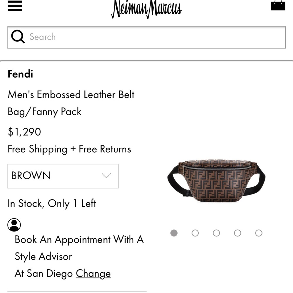 Fendi funny pack bag